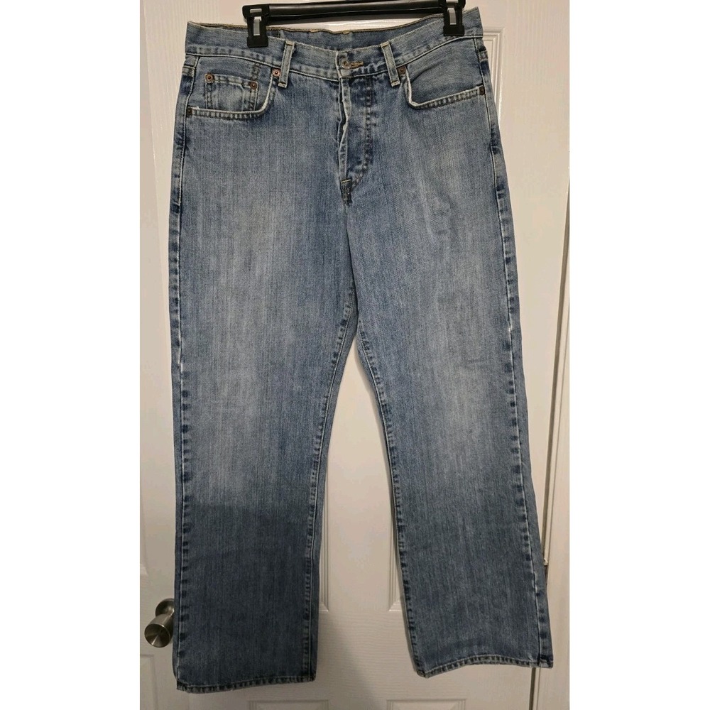 Vintage Mens Lucky Brand Dungarees Jeans Button Fly Size 32x29 Made In USA